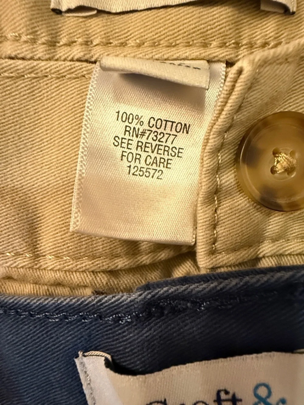 Croft & Borrow Cargo Shorts Hiking Summer Cotton Blue Khaki Lot of 2 Men’s 44